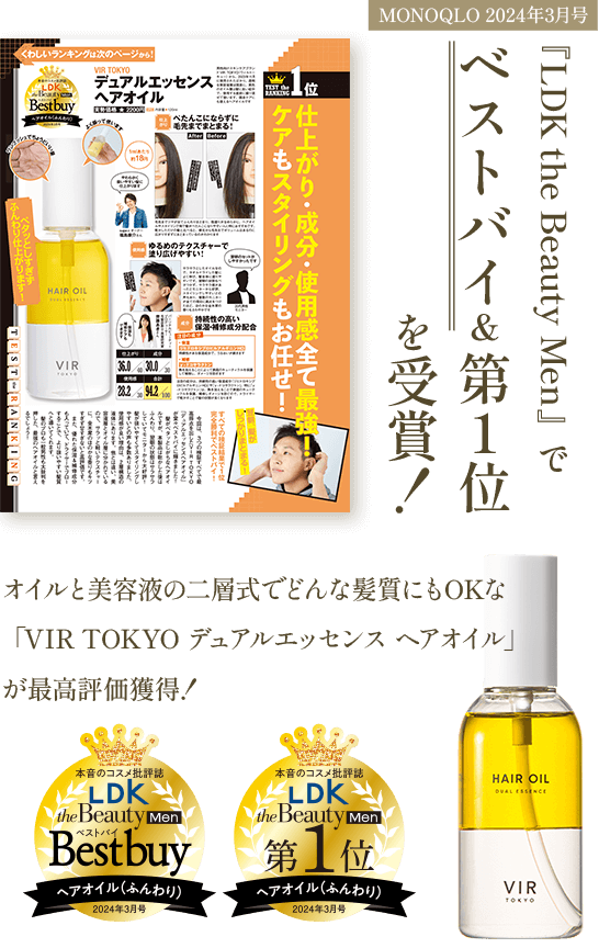 『LDK the Beauty Men』でベストバイ&第1位を受賞！